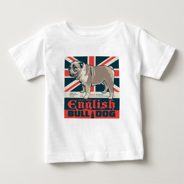 T-shirt Pour Bébé Jolly Good English Bulldog (Devant)