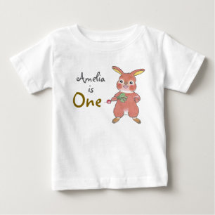 T-shirt Pour Bébé Jote Bunny 1er Anniversaire T-shirt bébé