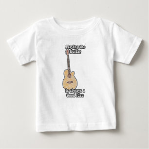 T-shirt Pour Bébé Jouer à la guitare est toujours une bonne idée. vi