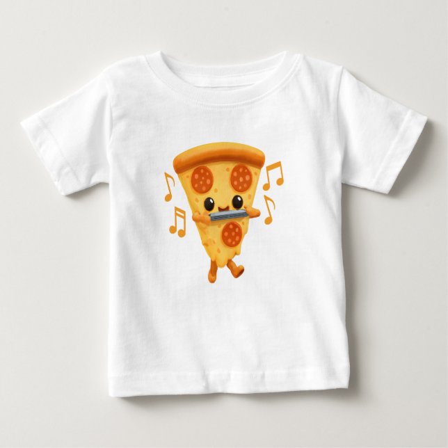 T-shirt Pour Bébé Jouer à trancher une corbeille harmonique (Devant)