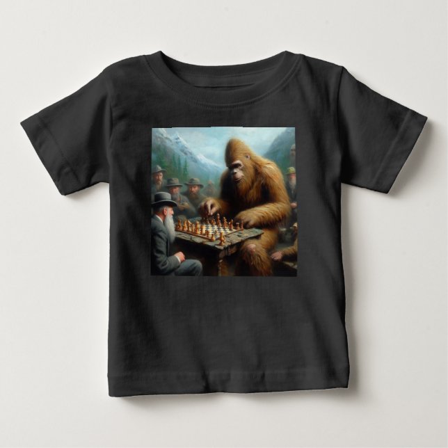 T-shirt Pour Bébé Jouer aux échecs (Devant)