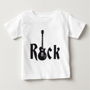 T-shirt Pour Bébé jouer du rock guitar