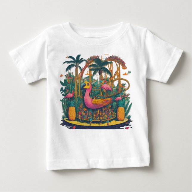 T-shirt Pour Bébé Jouer Parc à thème (Devant)