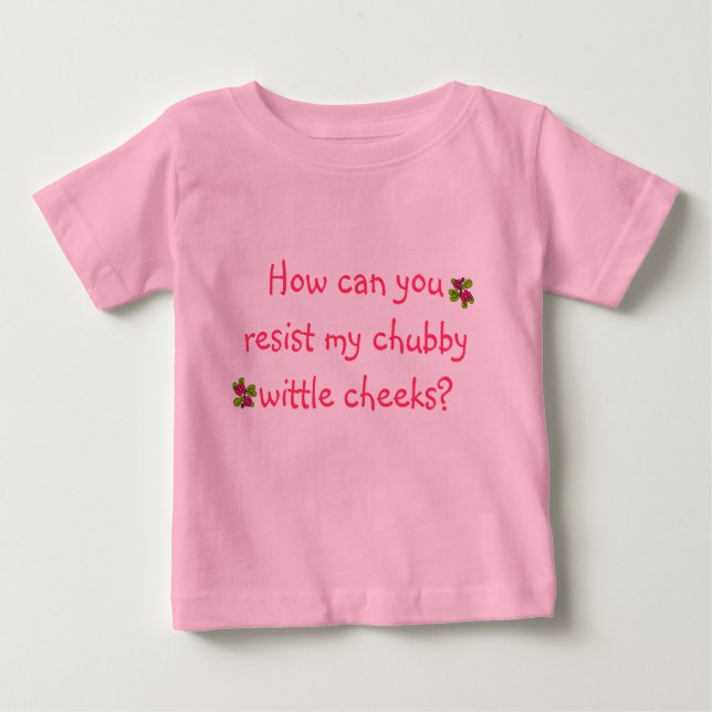 T-shirt Pour Bébé Joues potelées (Devant)
