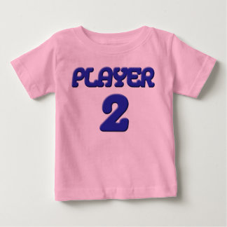 T-shirt Pour Bébé Joueur 2 Chemise bébé avec o brillant