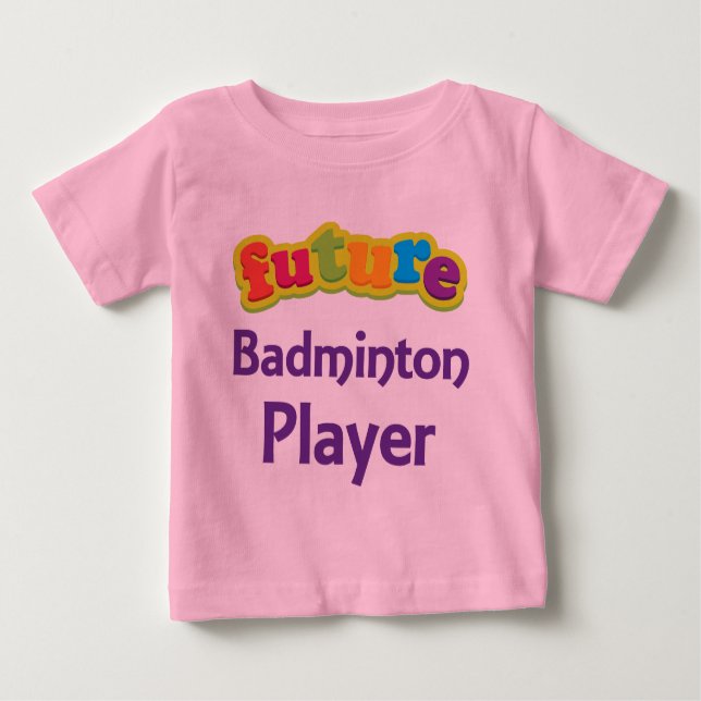 T-shirt Pour Bébé Joueur de badminton (avenir) pour l'enfant (Devant)