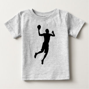 T-shirt Pour Bébé Joueur de basket-ball Pop Art Silhouette