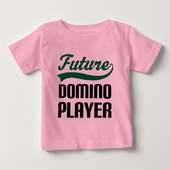 T-shirt Pour Bébé Joueur de domino (avenir) (Devant)