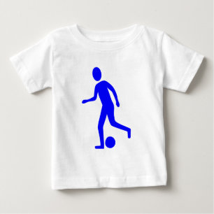 T-shirt Pour Bébé Joueur de football - Bleu
