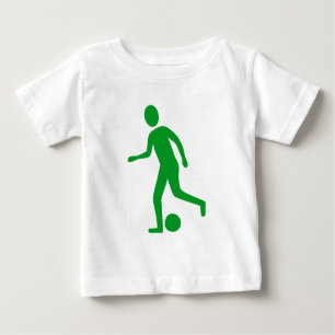 T-shirt Pour Bébé Joueur de football - Vert d'herbe