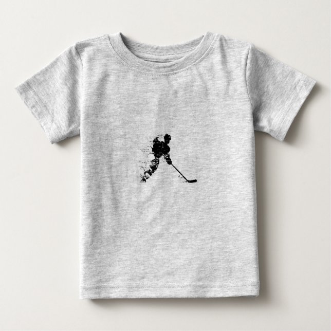 T-shirt Pour Bébé Joueur de hockey (Devant)