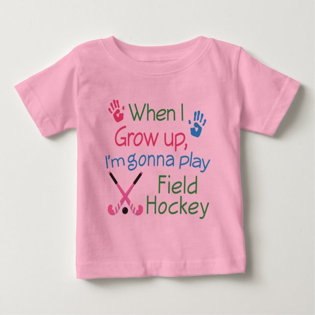 T-shirt Pour Bébé Joueur de hockey de champ (avenir) (Devant)