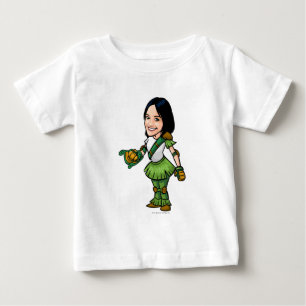 T-shirt Pour Bébé Joueur de personnel d'île de mystère de