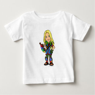 T-shirt Pour Bébé Joueur de personnel d'île de Socktastic Roo