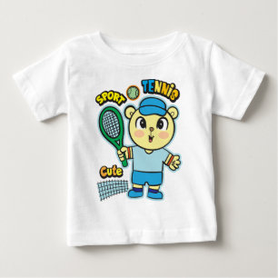 T-shirt Pour Bébé Joueur de tennis
