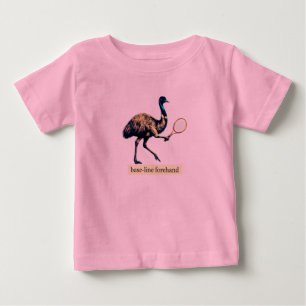 T-shirt Pour Bébé Joueur de tennis Ému - Coup droit de base 