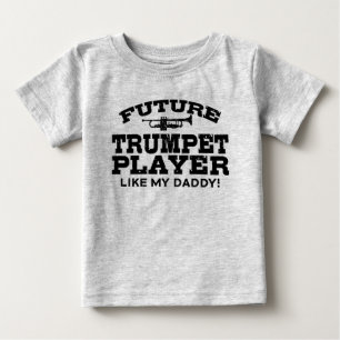 T-shirt Pour Bébé Joueur de trompette comme mon papa