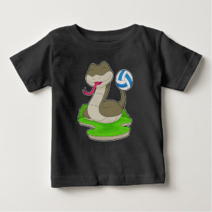 T-shirt Pour Bébé Joueur de volley-ball serpent