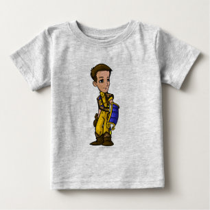 T-shirt Pour Bébé Joueur perdu de personnel de désert de dirigeable