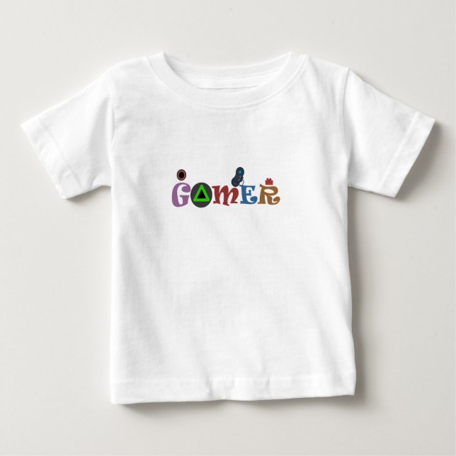 T-shirt Pour Bébé Joueurs Drôles (Devant)