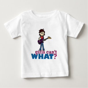 T-shirt Pour Bébé Joueuse guitare de basse fille