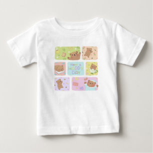 T-shirt Pour Bébé Jouez Un Joyeux Jour : Joli Teddy Bear Illustratio