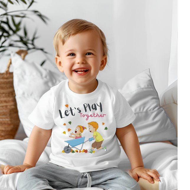 T-shirt Pour Bébé Jouons ensemble (Créateur téléchargé)