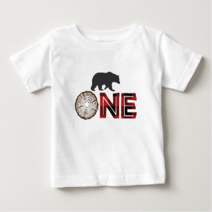 T-shirt Pour Bébé Jour d'anniversaire de la bûcheronnette 1ère chemi