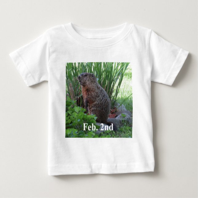T-shirt Pour Bébé Jour de Groundhog (Devant)