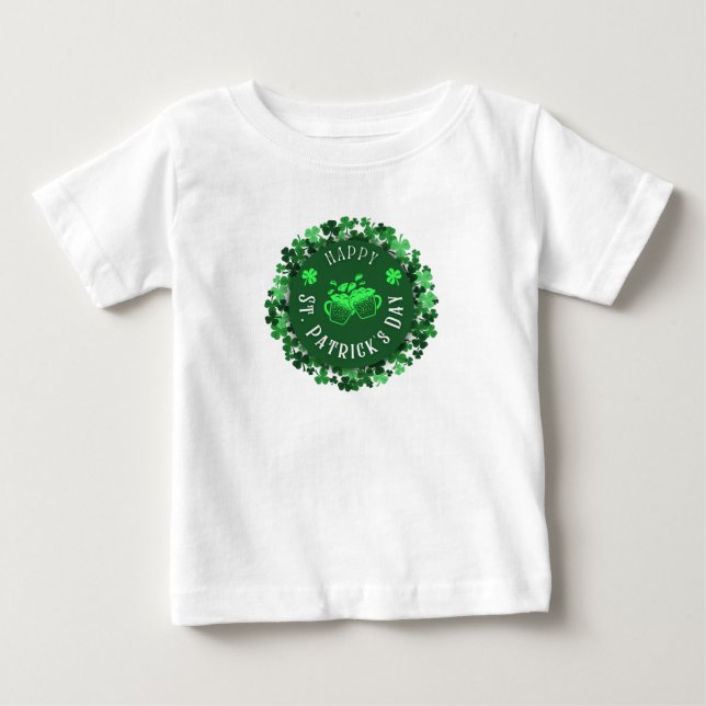 T-shirt Pour Bébé Jour de la Saint Patrick (Devant)
