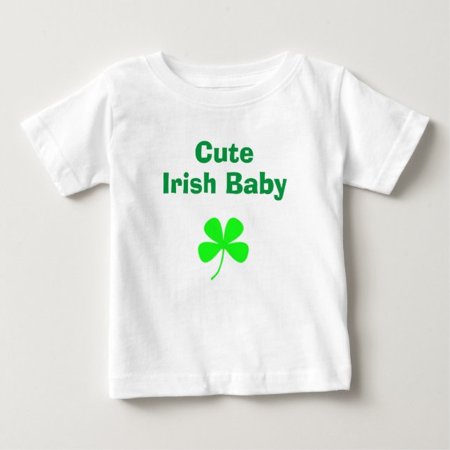 T-shirt Pour Bébé Jour de la Saint Patrick Shamrock vert irlandais m (Devant)