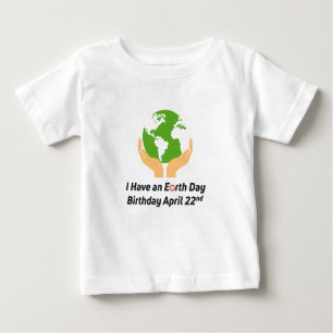 T-shirt Pour Bébé Jour de la terre anniversaire 22 avril