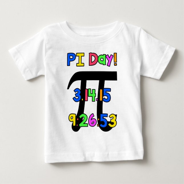T-shirt Pour Bébé Jour de pi ! (Devant)