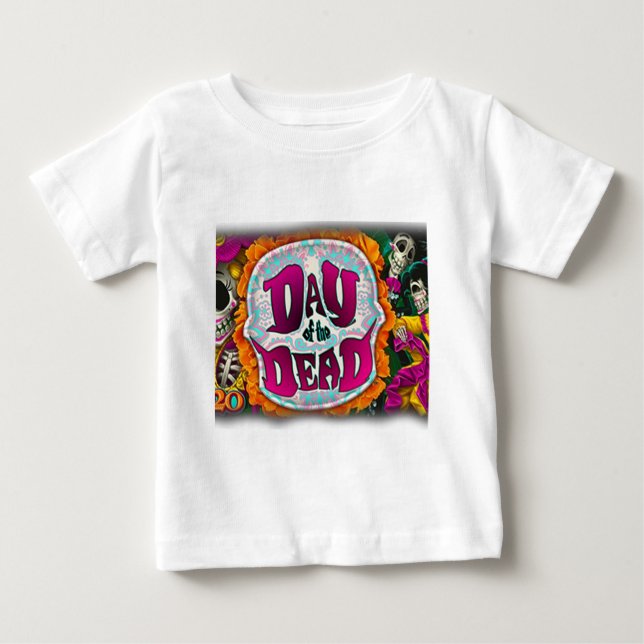 T-shirt Pour Bébé Jour des morts (Devant)