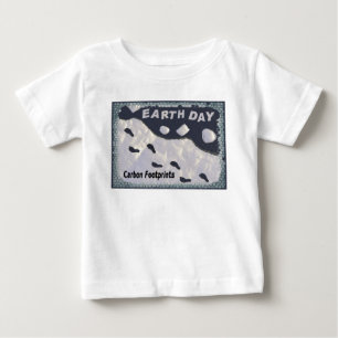 T-shirt Pour Bébé Jour des terres - Empreintes carbone