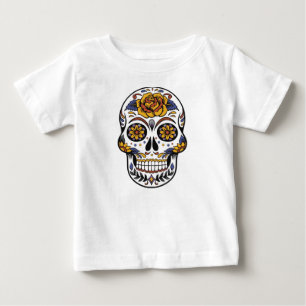 T-shirt Pour Bébé Jour du crâne mexicain des morts