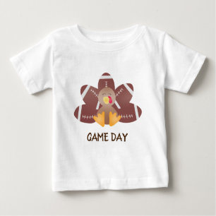 T-shirt Pour Bébé Jour du jeu Football Turquie Plumes