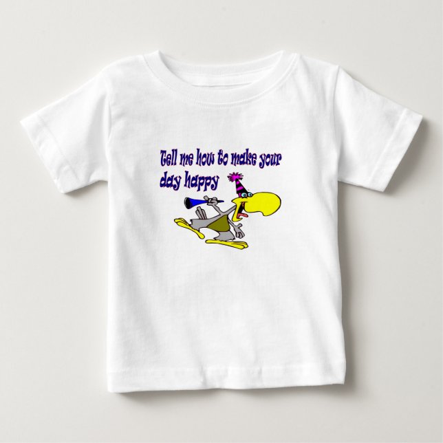 T-shirt Pour Bébé jour heureux bébé (Devant)