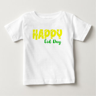 T-shirt Pour Bébé Jour heureux d'Eid - T-shirt fin du Jersey de bébé