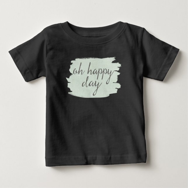 T-shirt Pour Bébé Jour heureux doux de Deco VI | oh (Devant)