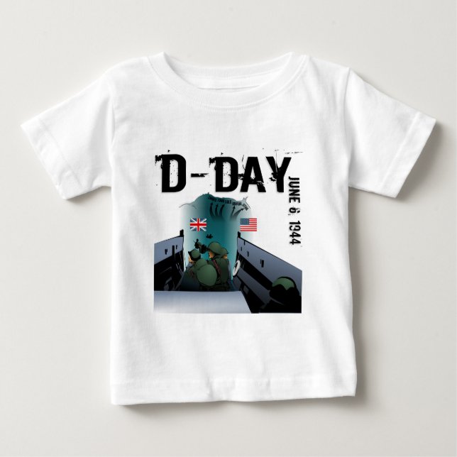 T-shirt Pour Bébé JOUR J 6 juin 1944 (Devant)