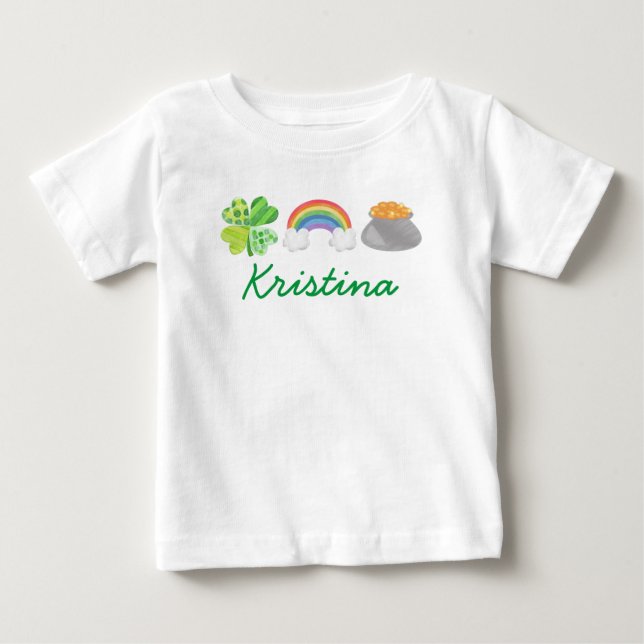 T-shirt Pour Bébé Journée de Patrick customisé   (Devant)