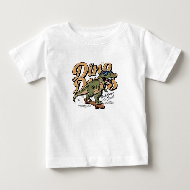 T-shirt Pour Bébé Jours de Dino (Devant)