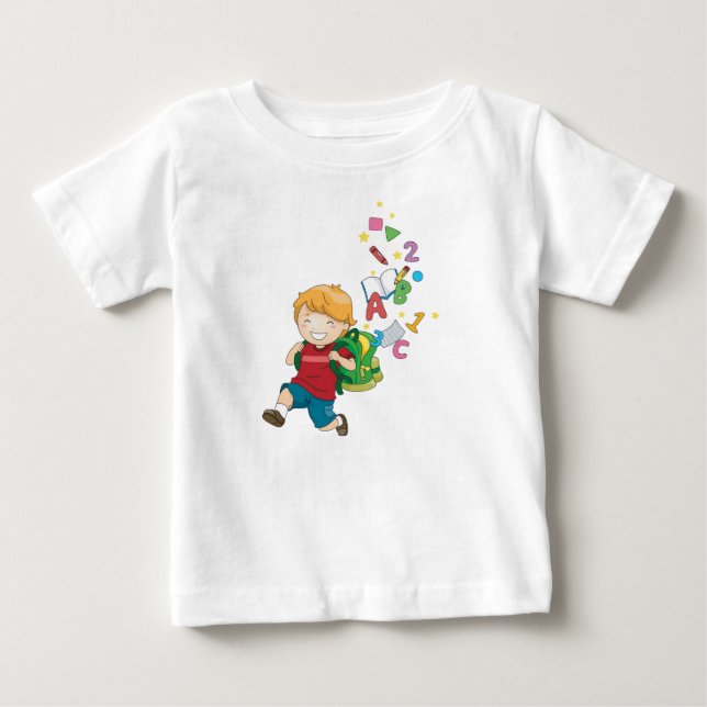 T-shirt Pour Bébé Jours d'école amusants (Devant)