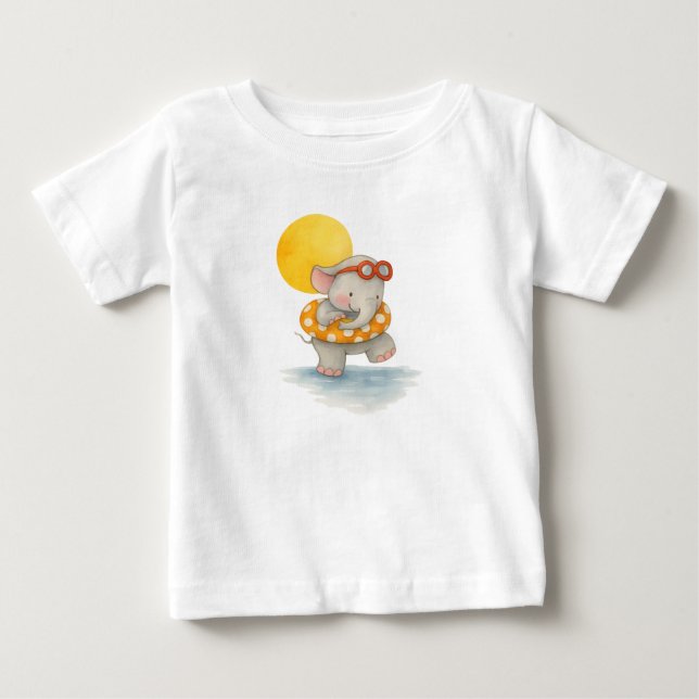 T-shirt Pour Bébé Jours d'été heureux (Devant)