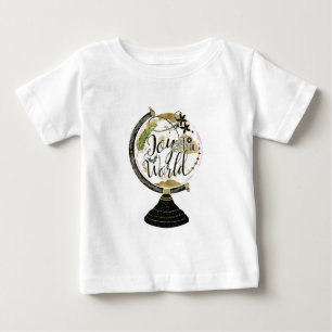T-shirt Pour Bébé Joy to the World Global Holiday Pink & Red Party