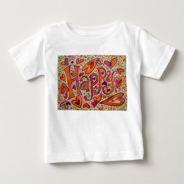 T-shirt Pour Bébé Joyeuse chemise (Devant)