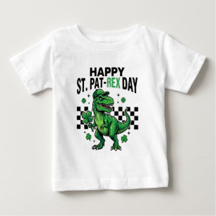 T-shirt Pour Bébé Joyeuse fête de la St Pat-Rex Dinosaure