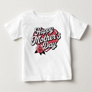 T-shirt Pour Bébé Joyeuse Fête des Mères