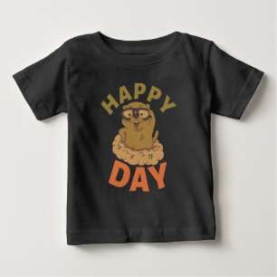 T-shirt Pour Bébé Joyeuse Journée de la marmotte